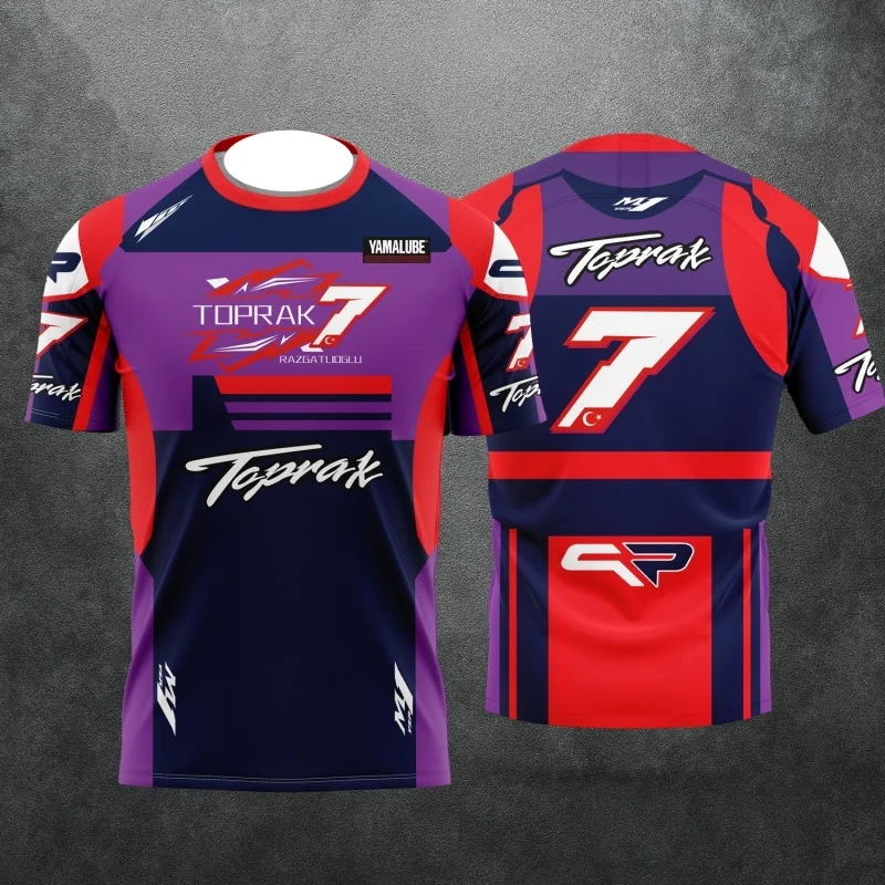 

Новые мотоциклы для гонок 2026 года # Футболка с принтом 7 Rider Toprak Razgatlioglu для фанатов, для серфинга на пляже