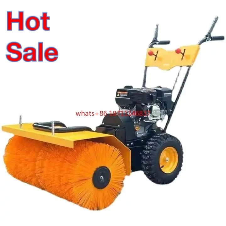 Factory price high quality Gasoline snowplow snowblower sweeper snow machine big snowplough with high efficiency