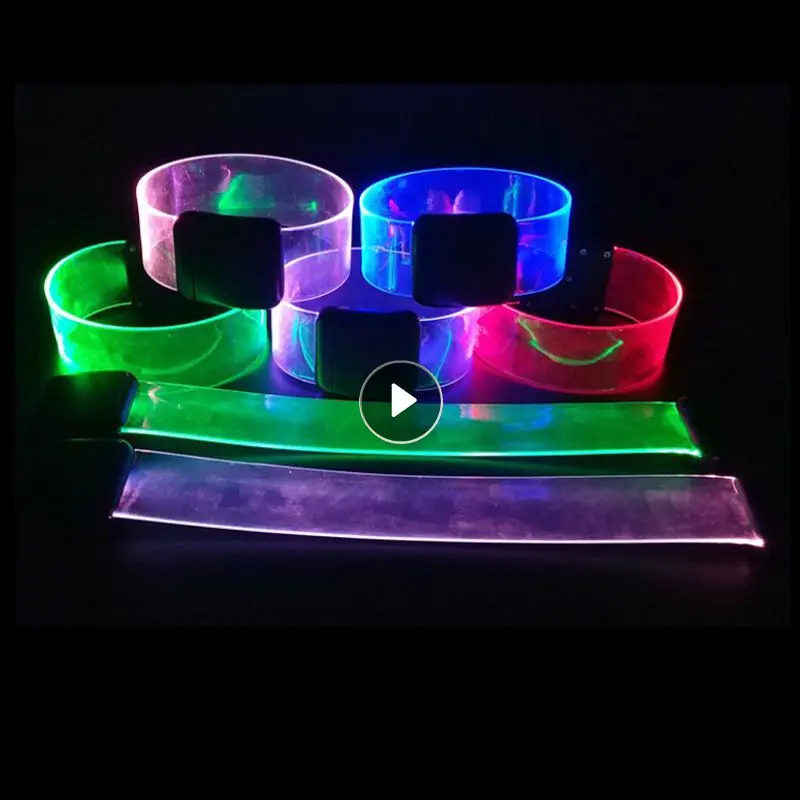 Entertainment  Luminous Bracelet LED Battery Running Bracelet Party Cheering Props Night Running Luminous Bracelet Party Supply