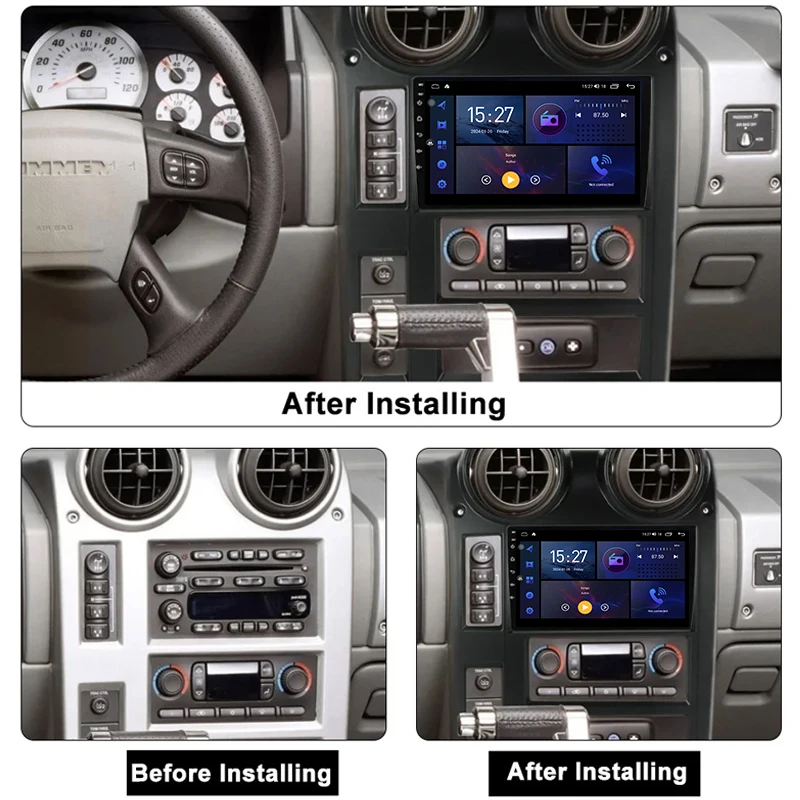 Android Radio For Hummer H2 2002 - 2007 Car Video Multimedia Player Autoradio GPS Navigation Screen HDR 5G WIFI BT No 2Din DVD