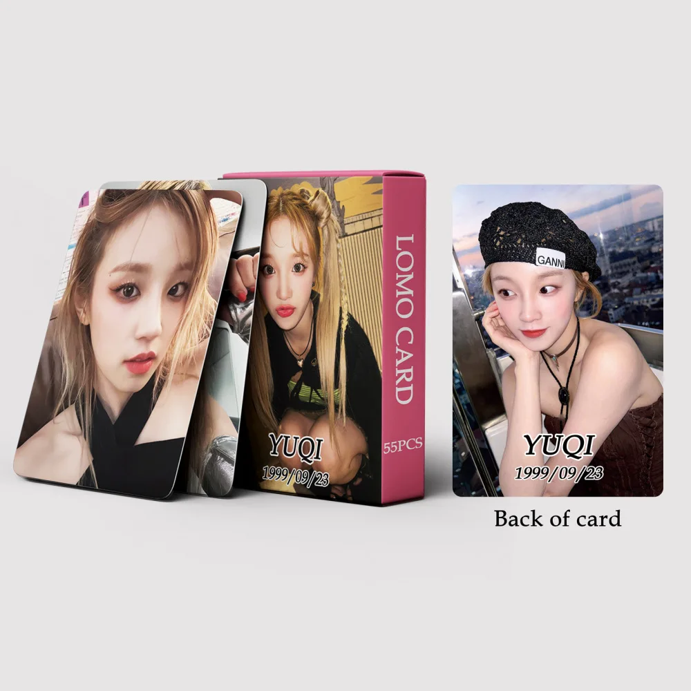 55 GIDLE Small Cards, One Dedicated Song Yuqi YUQI General Collection, Peripheral Lomo Card Photo Cards