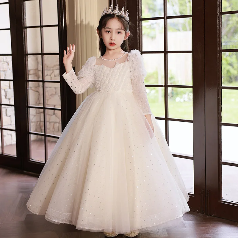 Elegant Girl Dress for Wedding Mini Quinceanera Dresses for Girls From 8 to 12 Years Old Kid's Festa Junina Dresses Party Baby