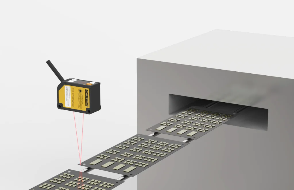 AkuSense Measuring Balance of Thin Film Laser Beam Displacement Measuring Triangulation Displacement Sensor