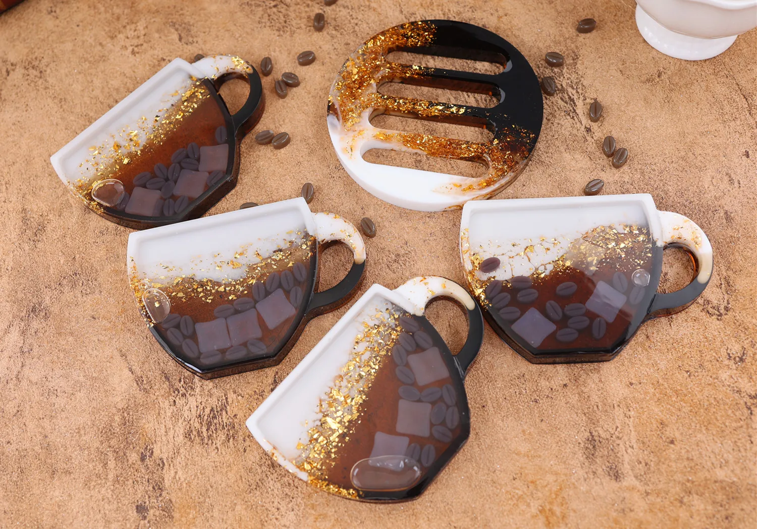 DIY Epoxy Resin Mold Quicksand - Coffee Equipment Tray ulasan dan harga