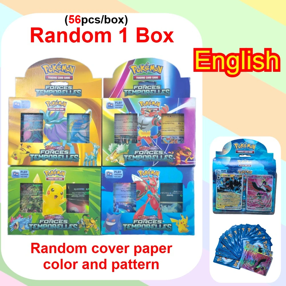 新登場！ポケモンバトルゲームカードおもちゃ「ロストオリジン」ポケモンボックス ピカチュウゲーム アニメバンクカード 子供向けギフト 56枚入り/箱