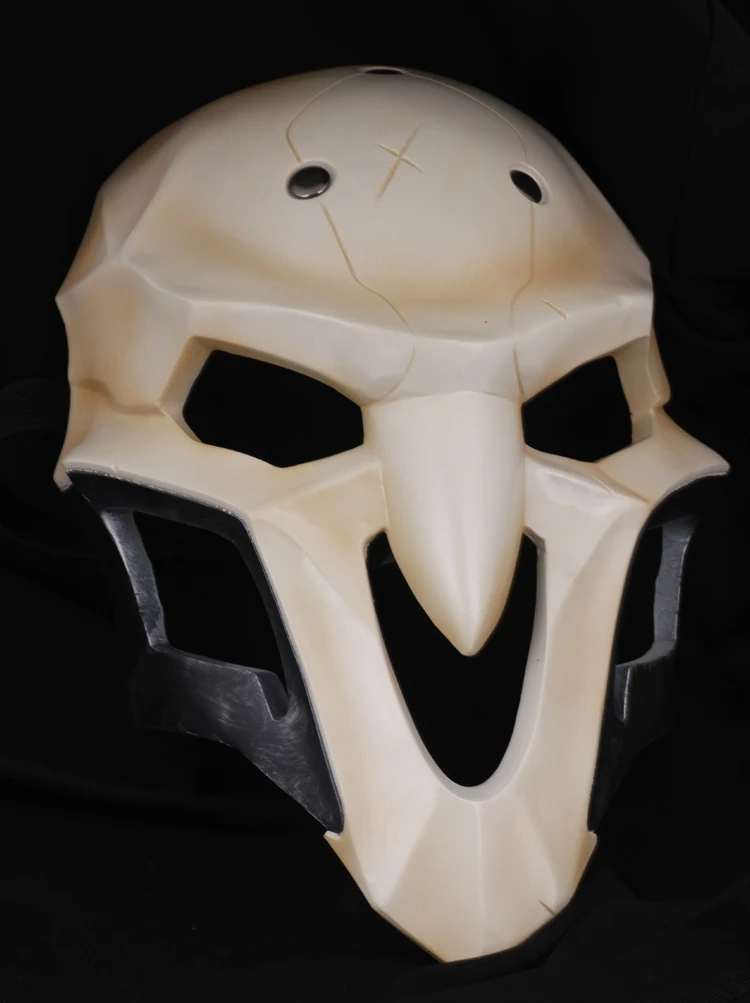 Neue OW Spiele Overwatch Gabriel Reyes Reaper Handmade Ton Skulptur Cosplay FRP Maske Helme Masque Maskerade Partei Requisiten