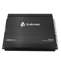 Andeman 4-Channel 12V Car Power Amplifier Digital Stereo Surround Passive Subwoofer Audio Player Car Electronics Accessories