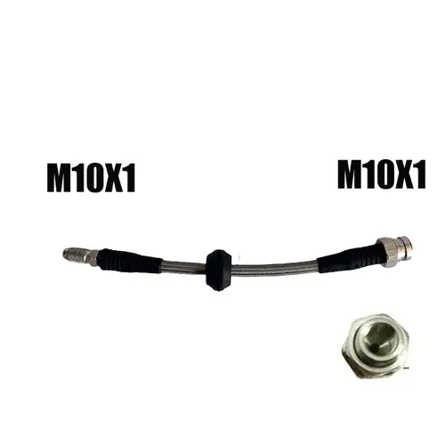 M10 10X1Automotive Hydraulic Brake Pipe Steel Wire Braided Brake Steel Throat Clutch Oil Pipe Inches Offroad Suspension Lift Kit - Image 8