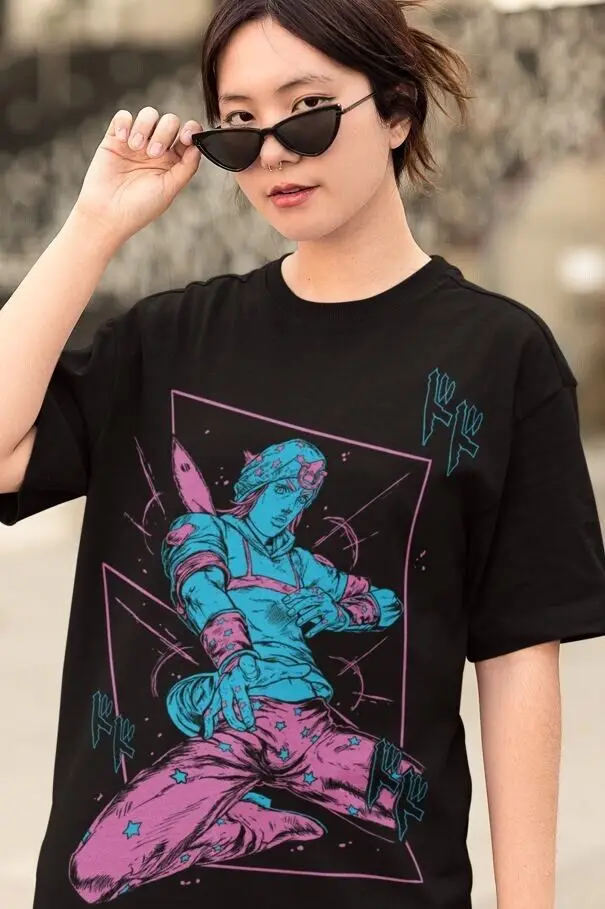 johny JoJo's Bizarre T-shirt Jotaro Kujo-JoJo's Bizarre Adventure Anime Shirt