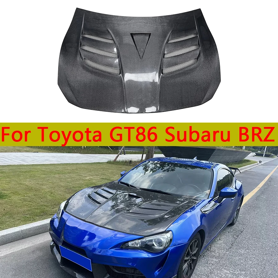 

Крышка из углеродного волокна для Toyota GT86 Subaru BRZ, крышка двигателя, подкладка для Автомобильного головного убора, вырез, охлаждение, передняя крышка, автомобильные аксессуары