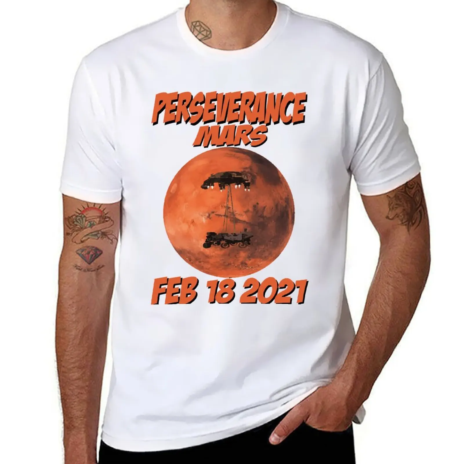 

Perseverance Mars Feb 2021 T-Shirt t shirt man plain g man t shirts for men T-Shirt