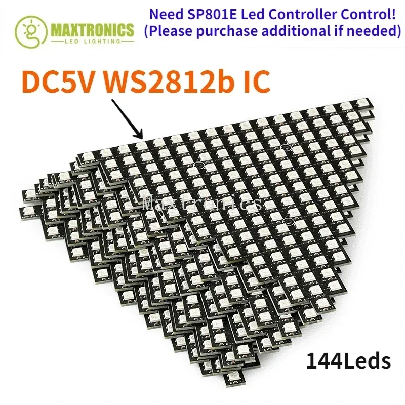 DC 5V Ws2812b Led Pixel Paneel Programmeerbaar Adresseerbaar Splitsbaar Led Modules Ws2812 Rgb Full Color 8/16/24/35/45 Leds Voor Decor