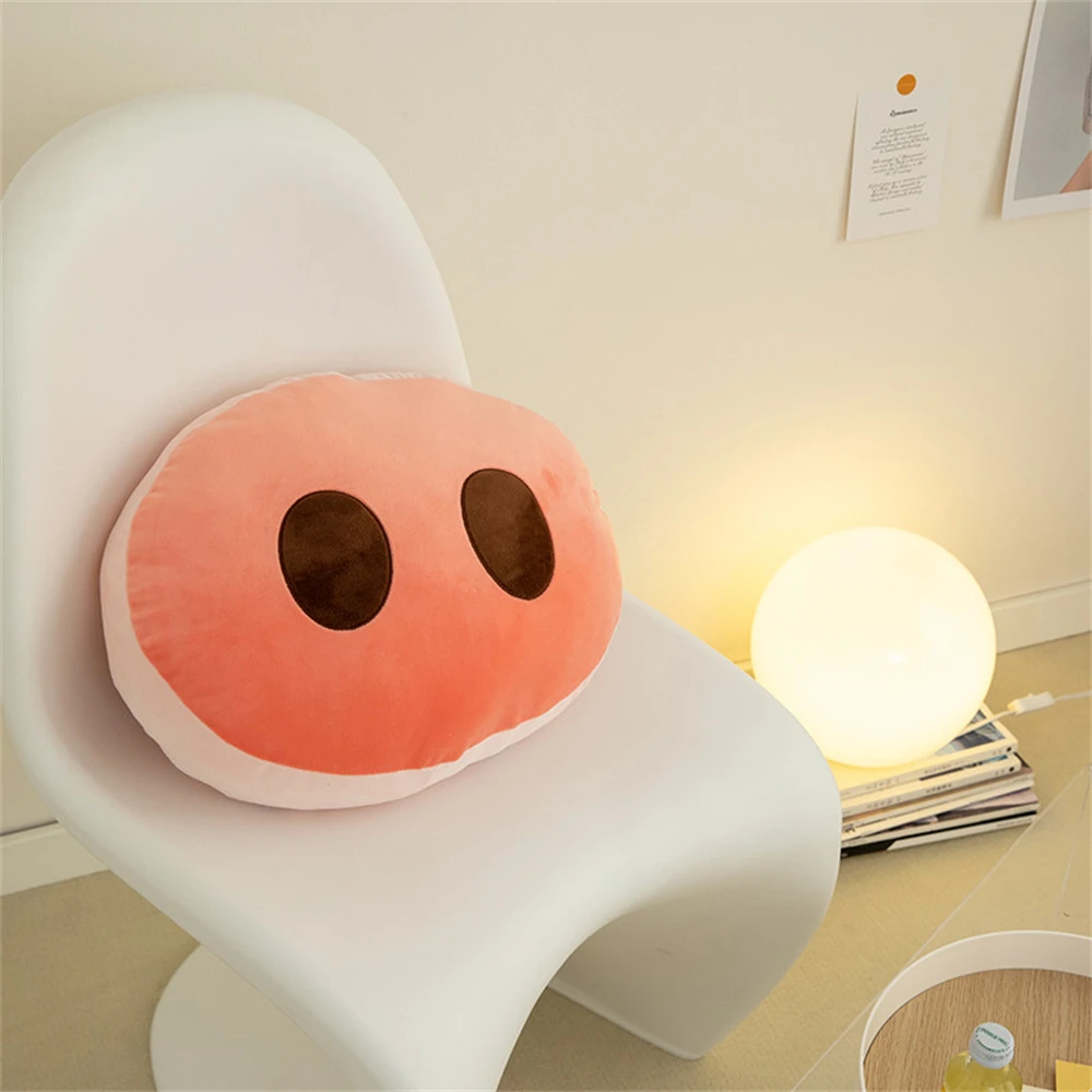 Pig Nose Pillow Plush Cute Cartoon Soft Plush Cushion Living Room Sofa Office Waist Rest Soft Throw Pillow Home Decorative Gifts