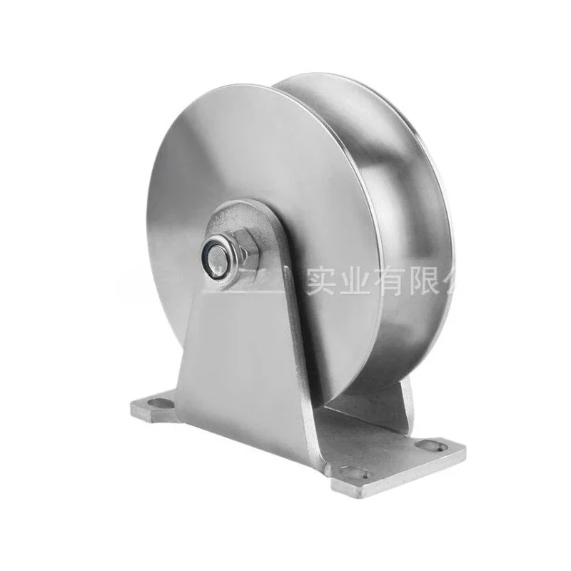 Image 6: Poulie de levage à câble en acier inoxydable pour trépied, roue de suspension robuste pour portes coulissantes, poulie de rail à roulement lourd