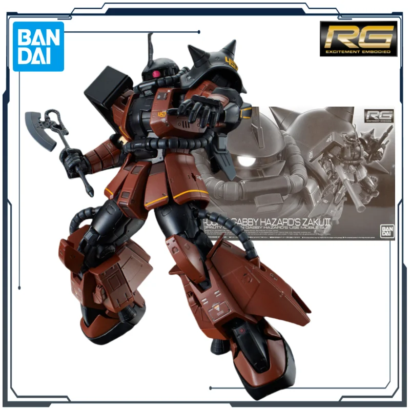 

BANDAI Original RG Web-exclusive Version GABBY HAZARD'S ZAKU II 1/144 Anime Assembly Model Toys Gift for Boys Collectible