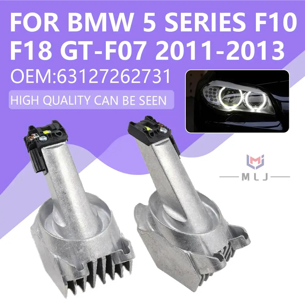 White OEM 63127262731 LED Angel Eyes DRL Daytime Running Light Module For BMW 5 Series F10 F18 GT-F07 2011-2013 Xenon Headlight