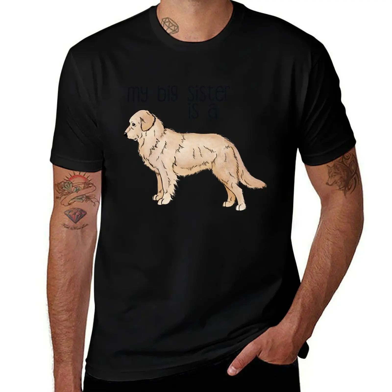 

essential prints t T-Shirt Sister with My shirts 100% Big shirt - Golden (Light) tshirt Retriever cotton t