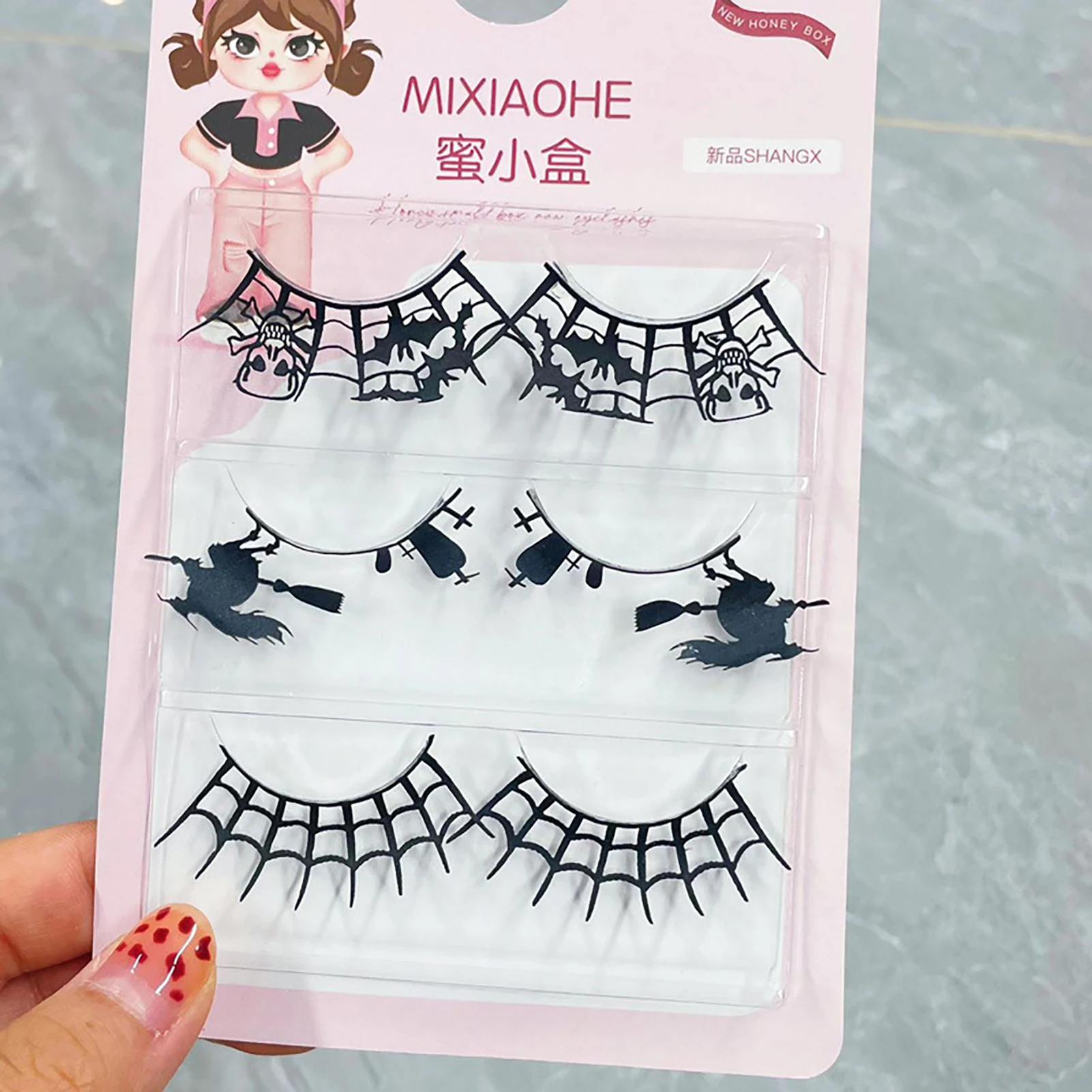 Halloween Under Eyelash Pad stick Fake Eyelashes Cosmetic Artificial Eyelashes for Beauty Blogger Makeup Supplies