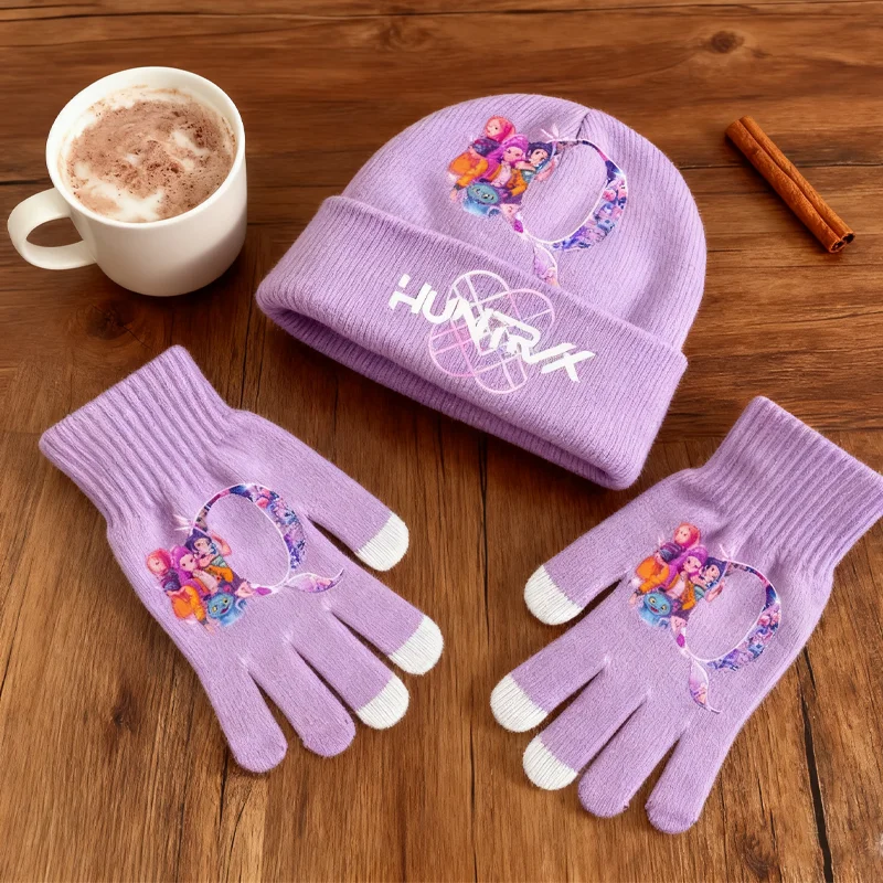 Детская-вязаная-шапка-для-девочек-перчатки-для-экрана-новый-охотник-на-демонов-мягкая-теплая-шапка-с-надписью-велосипедные-лыжные-спортивные-перчатки-детский-подарок-2-шт