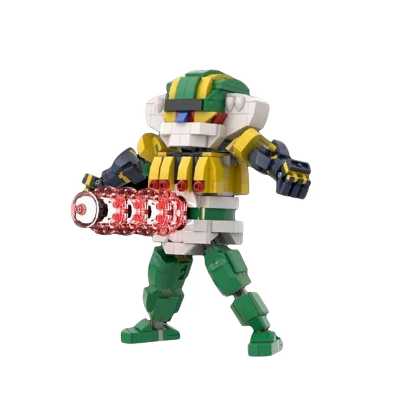 Moc Anime Figures Steel Jeeged Robot Model Building Blocks 2 In 1 Mecha Warrior Deformation Brick Constructor Toys Gift