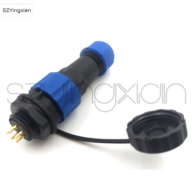 SD16 Connector 2/3/4/5/6/7/8/9 pin Communication Power Waterproof IP68 Plastic Male Plug Female Socket