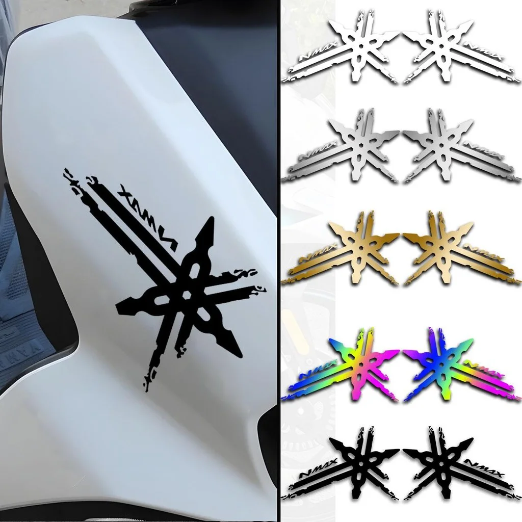 For Nmax155 NMAX 155 2PCS Motorcycle Head Stickers Limited Vinyl Reflective Scooter Body Accessories Decoration Body Decals