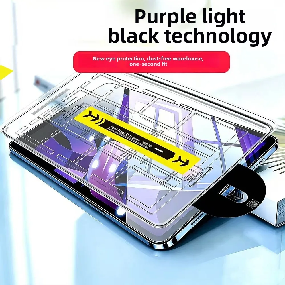 Anti‑Blue‑Light Tempered Glass Screen Protector for iPad Pro11 10.2th M5 M4 A16 Air5 4 M3 M2 9th 10th Gen Mini6, Eye Protection