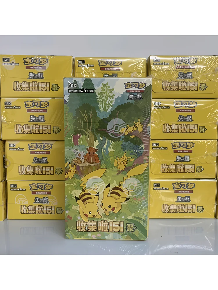 Versiegelte Pokémon-Karten TCG 151 Gather Booster Box Vereinfachtes Chinesisch Scarlet Violet Sammelkartenspiel