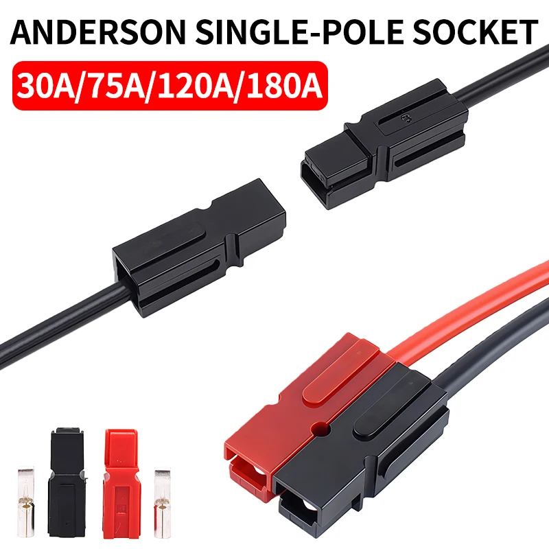 

10/50/100/500 Pcs Anderson Plug -30A Amp 600V Power Marine Connector Pole For Anderson Powerpole Interlocking Plug Terminals