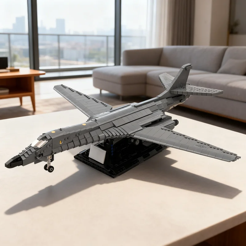 

1544 детали MOC, масштаб 1:72, модель B-1B Lancer Creator Expert, конструктор, креативный подарок, декор для демонстрации, сборка, премиум-класс, для взрослых