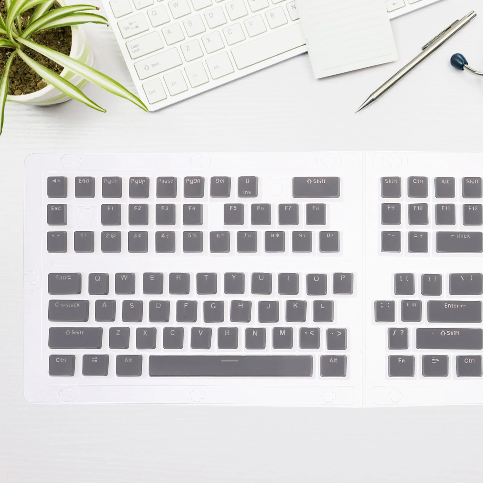 

1 комплект колпачков для клавиш Pbt, набор механических колпачков, аксессуары для игровой клавиатуры с двойным инъекционным устройством, низкопрофильные колпачки для геймеров, компьютеров