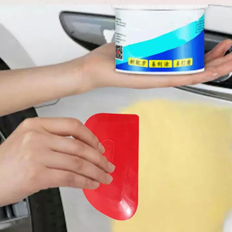 1 Stuks Willekeurige Kleur Auto Stopverf Rubber Schraper Ovale Reclame Film Strooier Voor Auto Rakel Gladmakend Schilderij Tool