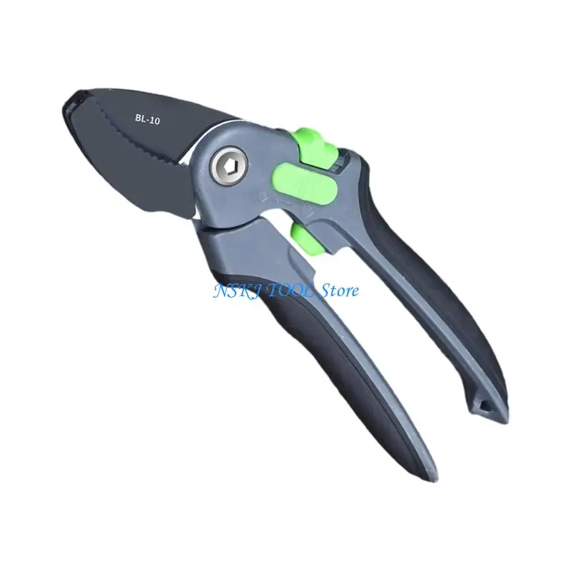 L8RC مقصات حديقة مريحة شديدة التحمل، مقص عالي الكربون من الفولاذ، تصميم خفيف الوزن مناسب لتقليم فرع الأشجار