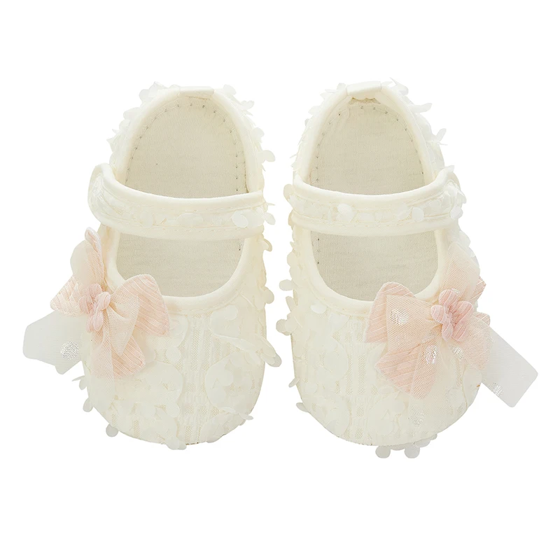 Adorable Baby Girl Bow Flats Shoes with Petal Design for Special Occasions like Parties Festivals and Baby Showers - Perfect