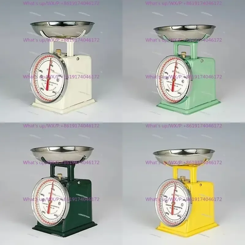 Retro Mechanical Kitchen Scale, Household Baking Scale, Cuisine Restaurant Plate Meal
