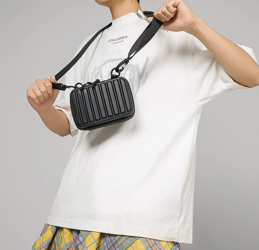 

Unisex Leisure Shoulder Bag Army Green PVC Solid Color Crossbody bags for Women 2026 NEW Mini Box Handbag Purse Casual Sling bag