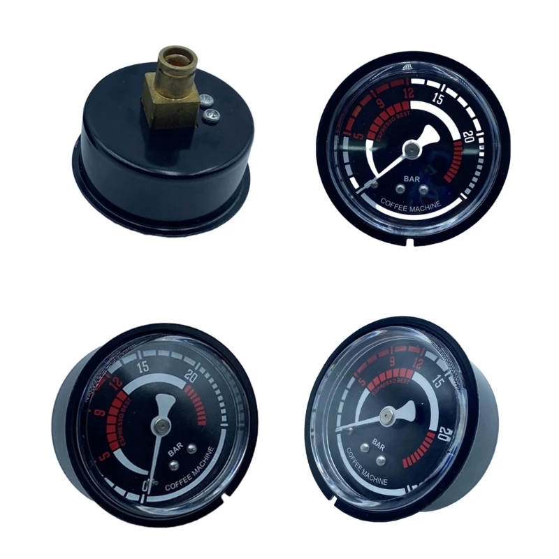 Quality 20Bar Pressure Gauge Internal Thread Gauge Coffee Maker Gauge Pressure Gauge Metal Material for Espresso Dropshipping