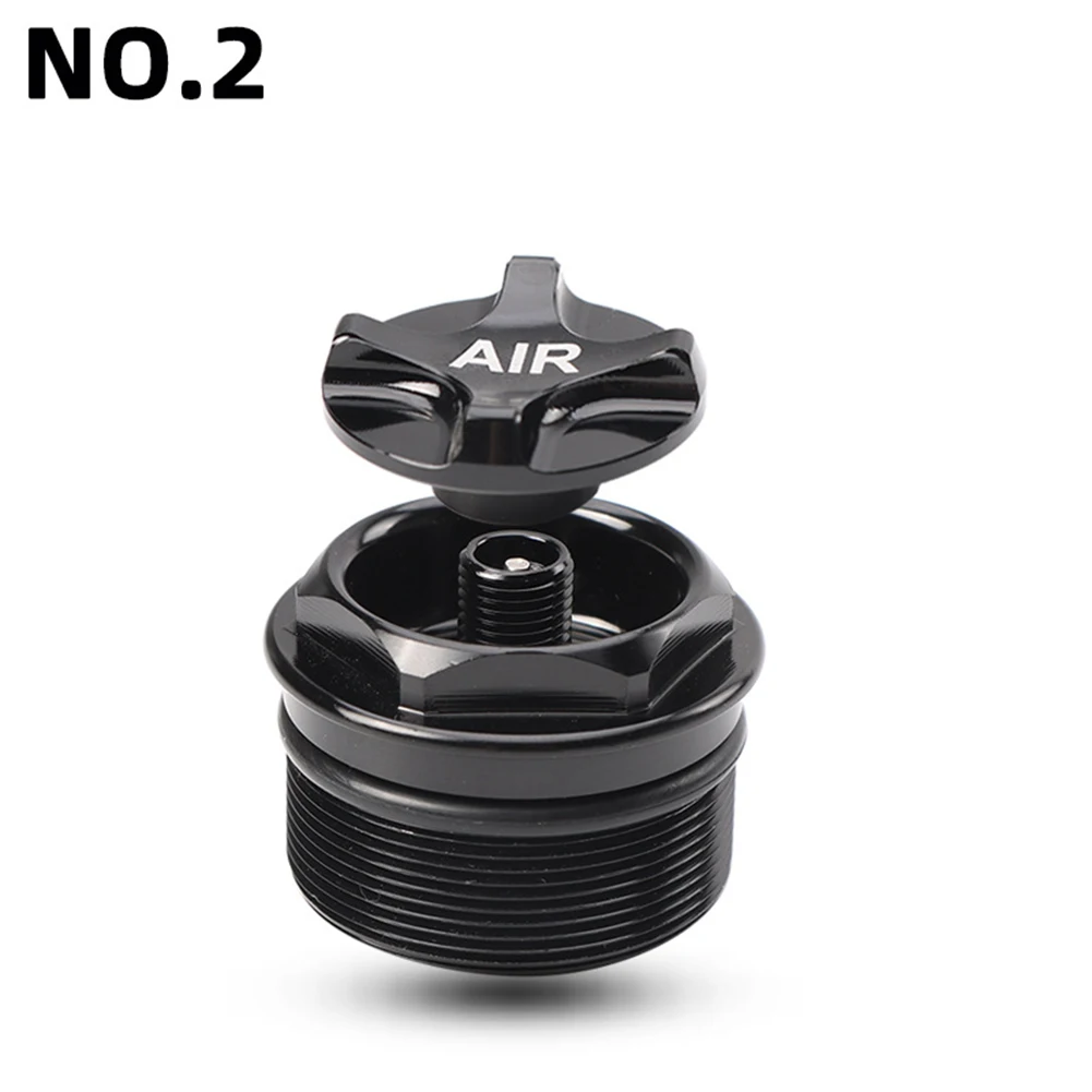 MTB Bike Fork Valve Nut Bicycle Air Fork Cover Thread 28.3/30.3/32.3x1.0mm  Aluminum Alloy Thread Air Fork Cap Cycling Parts