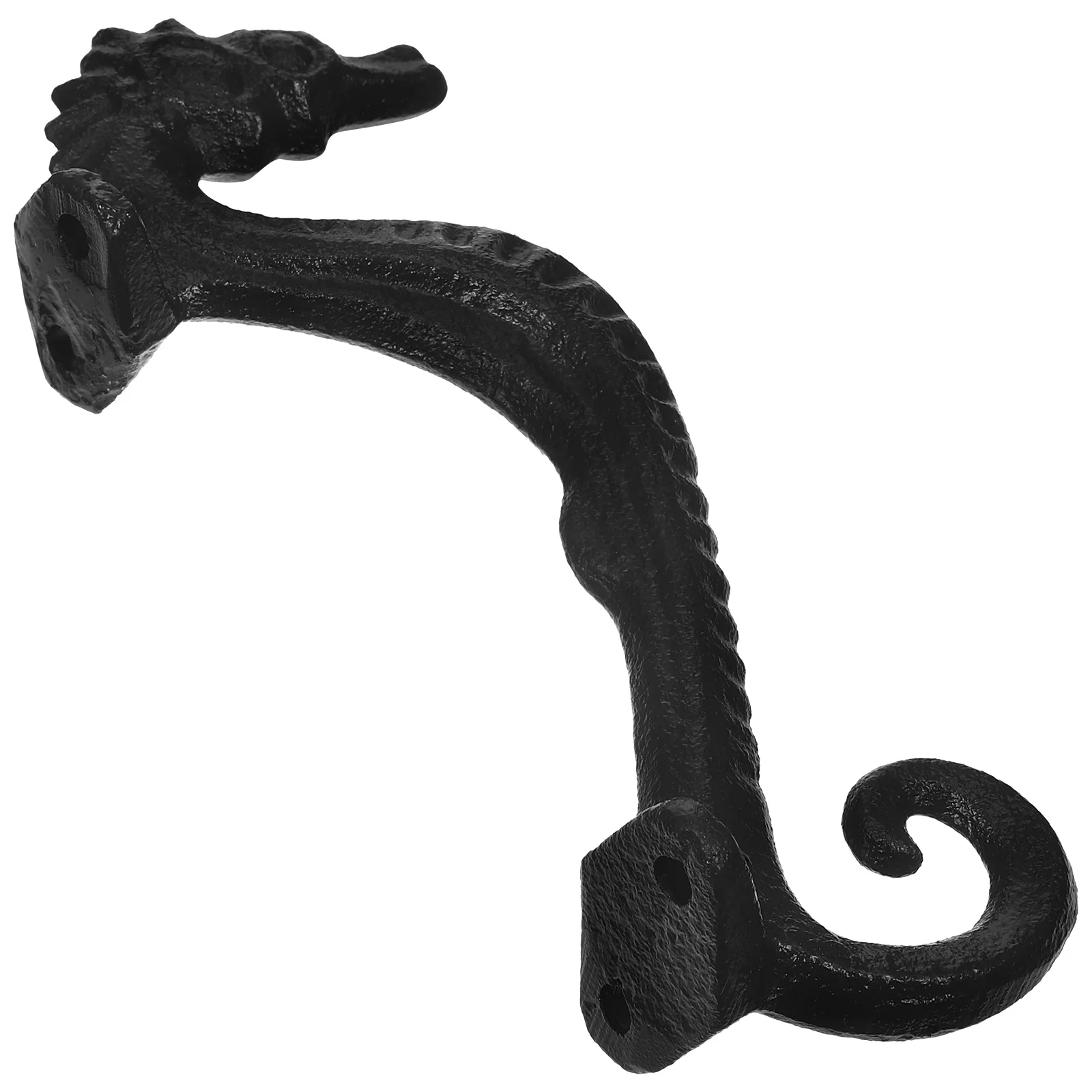 เหล็กหล่อ Seahorse Handle ลูกบิดประตูตู้โลหะจับเฟอร์นิเจอร์ดึงดึงสําหรับ Dresser Grips