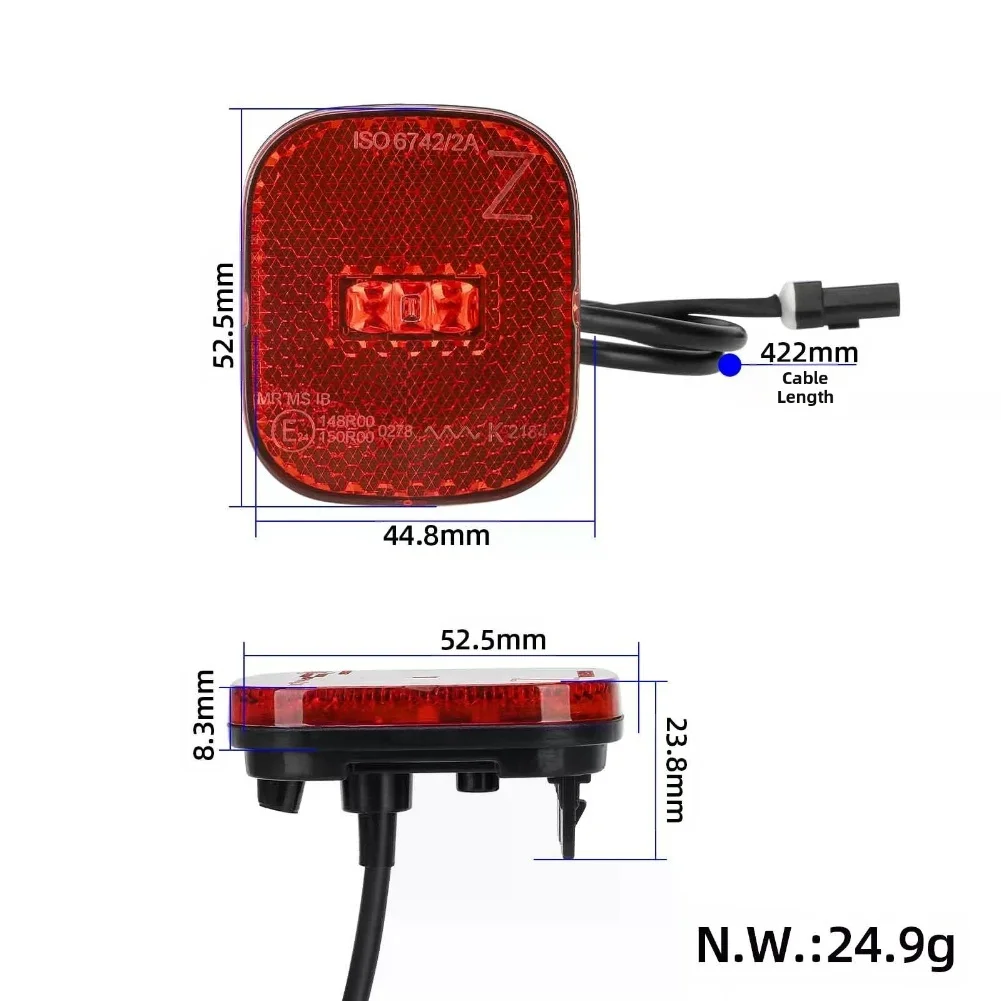 

Waterproof Brake Light Electric Scooter Tail Light Weather-resistant Design Bright LED Light Tail Light Replacement