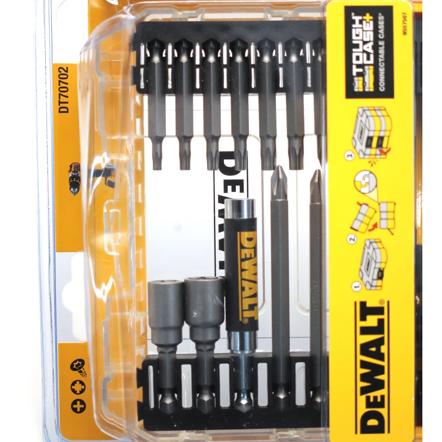 DEWALT 40PCS Original Screwdriver Bit Set Torx/PH/PZ with Magnetic Extension Bit Holder and Socket DT70702