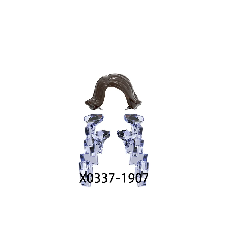 Ensemble de figurines d'action pour enfants, bouclier, armes, pantalons, pièces de cheveux, blocs modèles, briques MOC, cadeaux, jouets, X0337