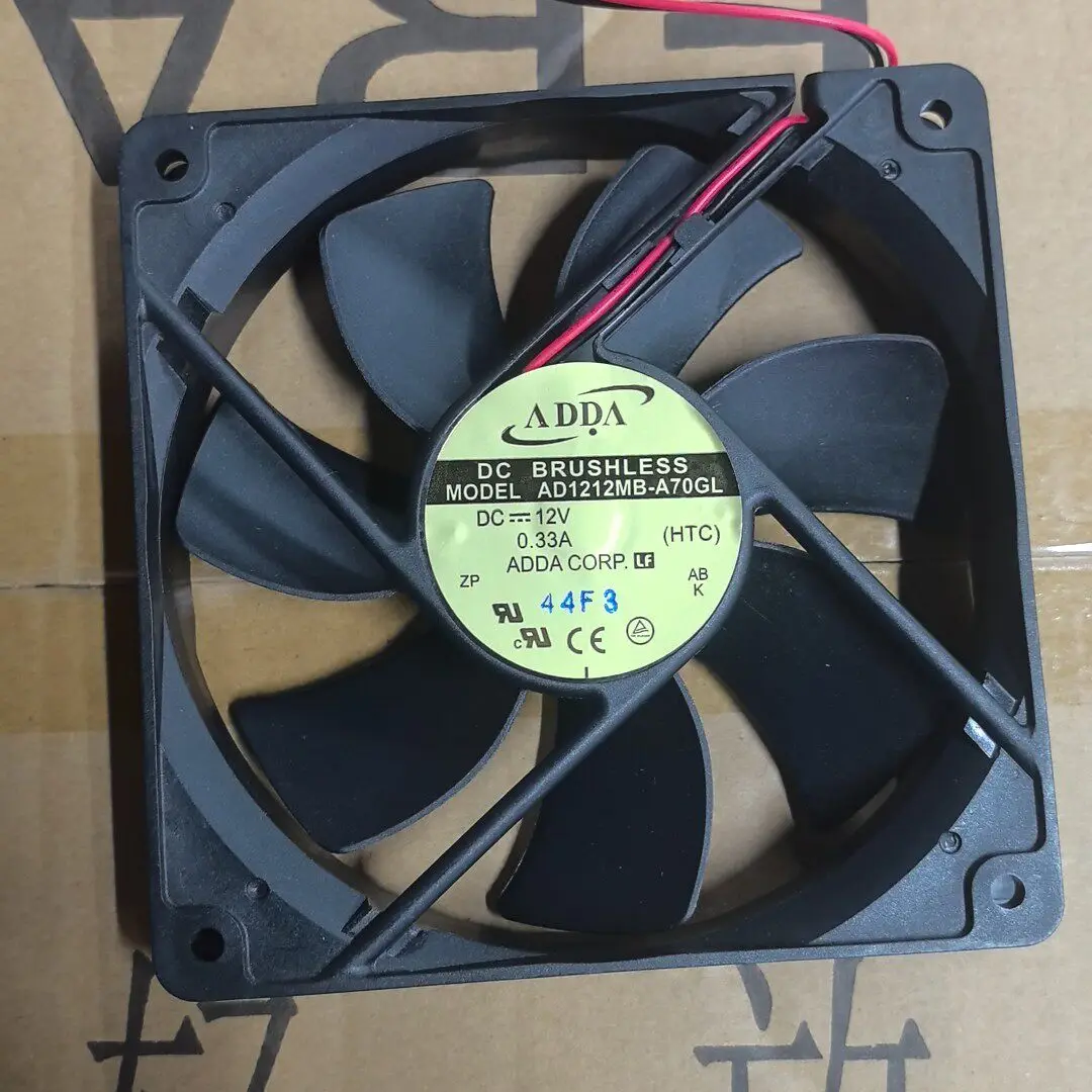 

Original AD1212MB-A70GL 12V 0.33A 12025 two-wire ball cooling fan