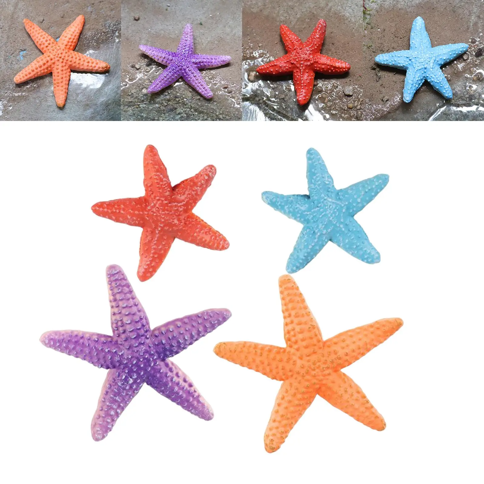 シミュレートされた海の置物教育玩具、科学玩具、コンパクトなDIY家の装飾、幅広い用途、美しく耐久性のある工芸品、4個