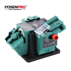 POSENPRO 3 en 1 afilador de cuchillos eléctrico taladro 65W máquina afiladora cuchillo de cocina afilador amoladora afiladora