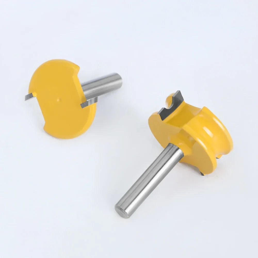 AURWOF HSS 2-teiliger T-Nut-Fräser mit rundem Boden, 6 mm/1/4 Zoll/8 mm Schaft, Holzwerkzeug für die CNC-Schrank- und Schubladenherstellung MC09003 – Detail 7