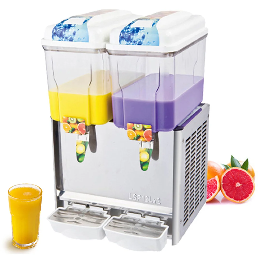 12L/18L 음료 디스펜서 상업용 냉동 뜨거운/차가운 음료 음료 주스 디스펜서 교반 유형 주스 밀크 쉐이크 커피 소다