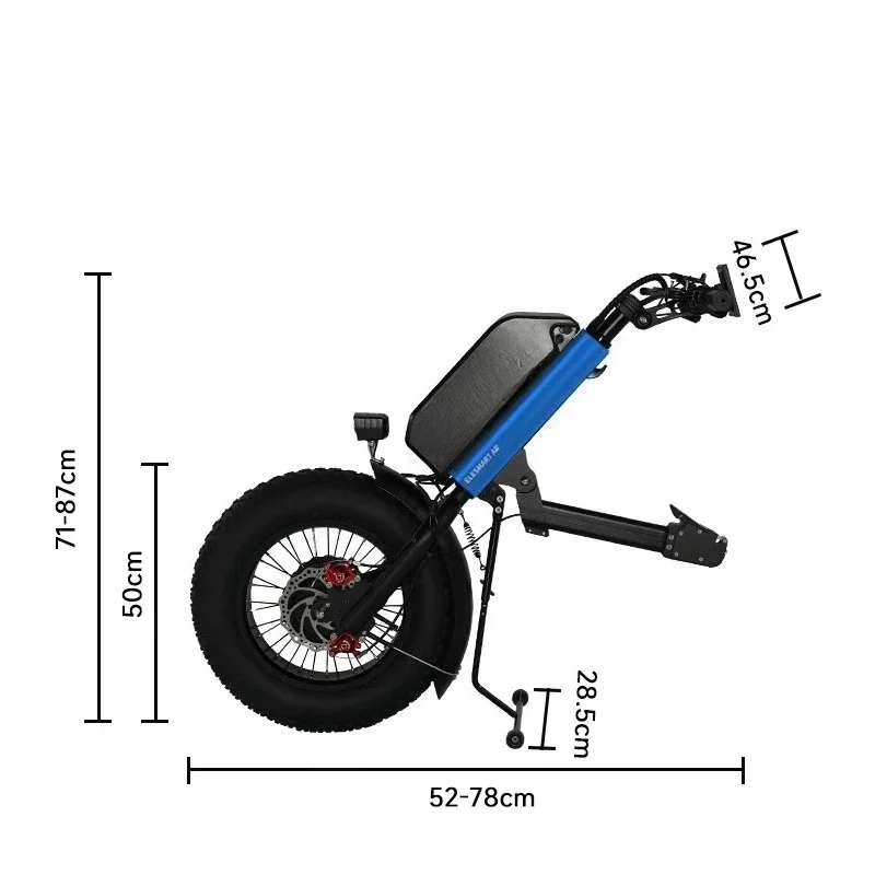 

China Factory Supplied Top Quality 1000w Electric Handcycle Wheelchair Attachment Armselectric Handcycle