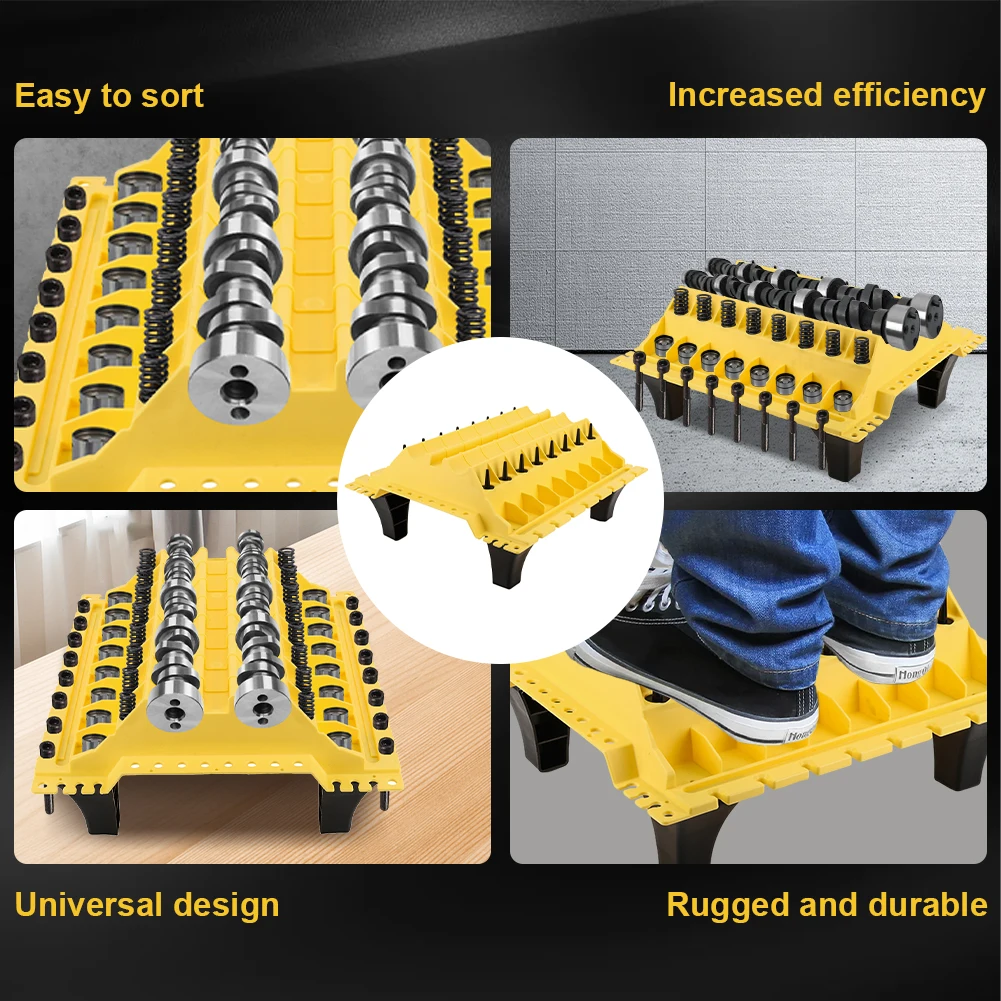 Valvetrain Organizer Trays Auto Engine Part Organizer Automobile Engine Parts Placement Tool for Store Car Cylinder Head Parts