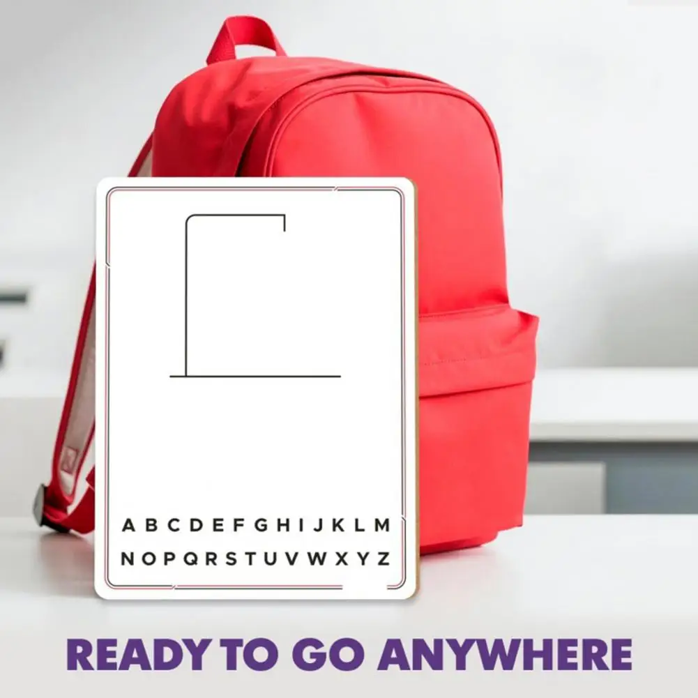 Double-sided Whiteboard Game Reusable Hangman Game Portable Double-sided Hangman Game Board for Travel Classroom for Home